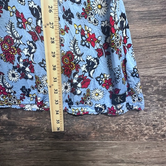 Calvin Klein Jeans Red Peplum Midi Sundress with Notched Collar - Picture 8 of 9